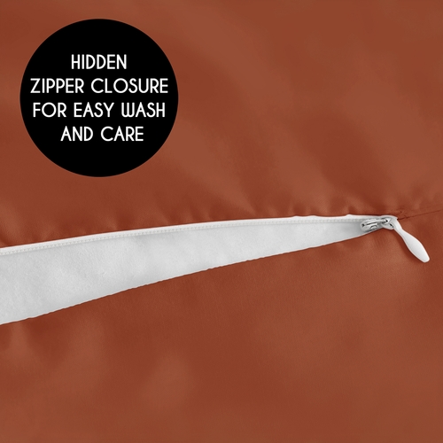 Boho Tribal Orange and Black Collection Decorative Accent Throw Pillow Covers - Set of 2 - alt image 4