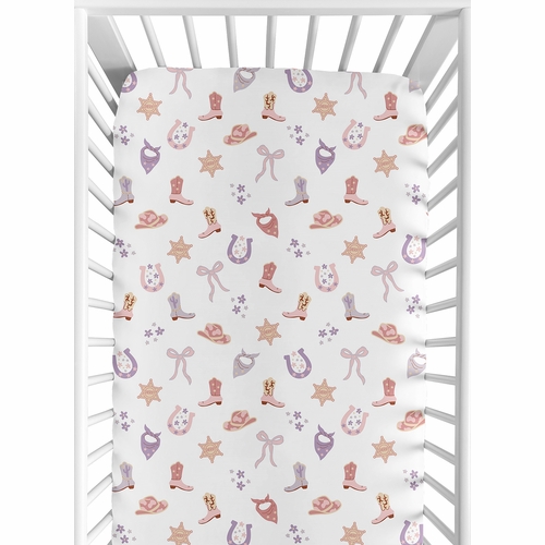Boho Western Cowgirl Collection Crib Sheet