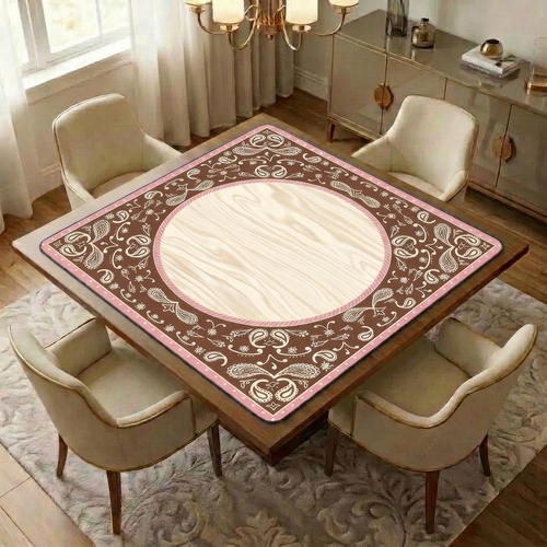 Boho Western Cowgirl Collection Mahjong Mat for Table - Shipped Rolled - alt image 1