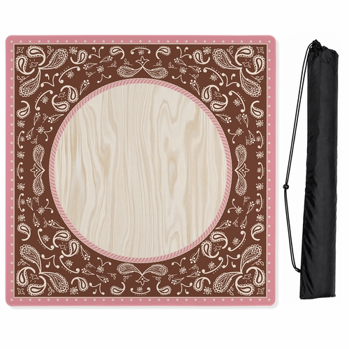 Boho Western Cowgirl Collection Mahjong Mat for Table - Shipped Rolled