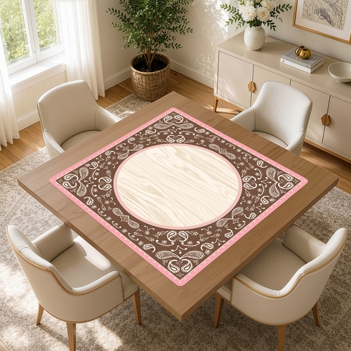 Boho Western Cowgirl Collection Mahjong Mat for Table - Shipped Rolled - alt image 3