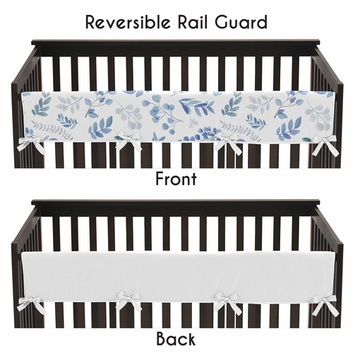 Botanical Blue Collection 5 Piece Crib Bedding - alt image 3