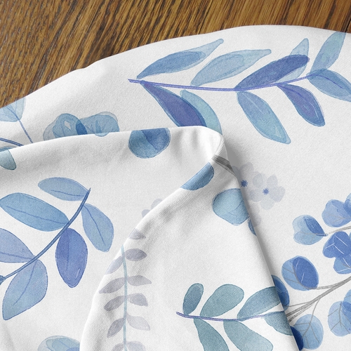 Botanical Blue Collection Baby Cocoon and Beanie Hat - 2 Piece Set - alt image 3