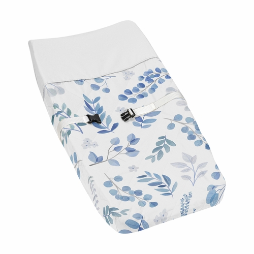 Botanical Blue Collection Changing Pad Cover