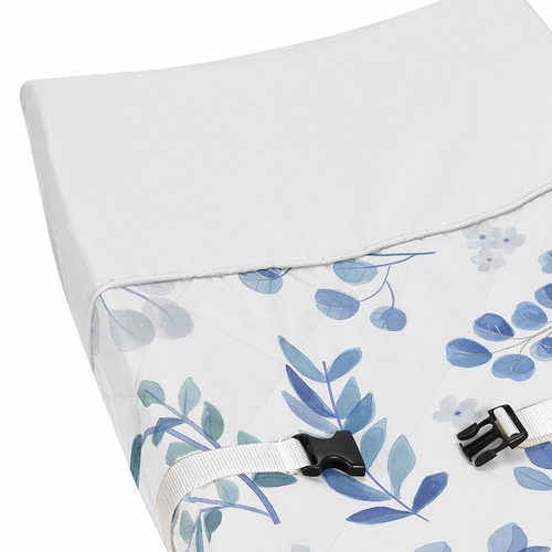 Botanical Blue Collection Changing Pad Cover - alt image 3