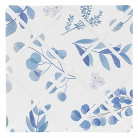 Botanical Blue Collection Fabric Memo Board