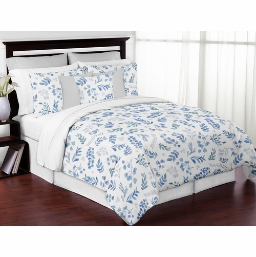 Botanical Blue Collection Full/Queen Bedding