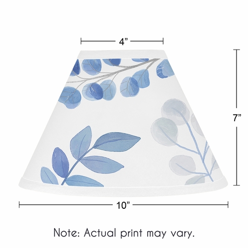 Botanical Blue Collection Lamp Shade - alt image 2