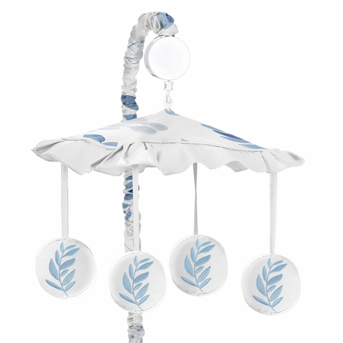 Botanical Blue Collection Musical Mobile