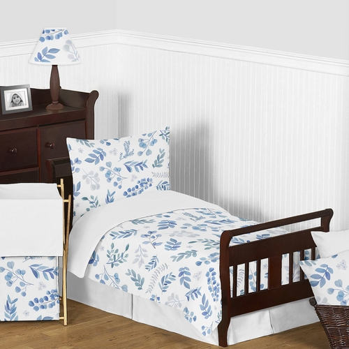 Botanical Blue Collection Toddler Bedding