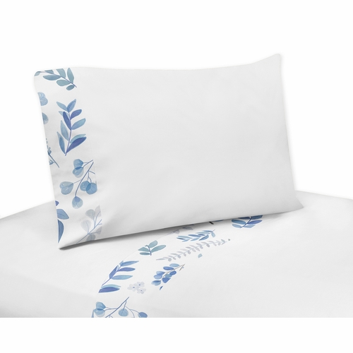 Botanical Blue Collection Toddler Bedding - alt image 3