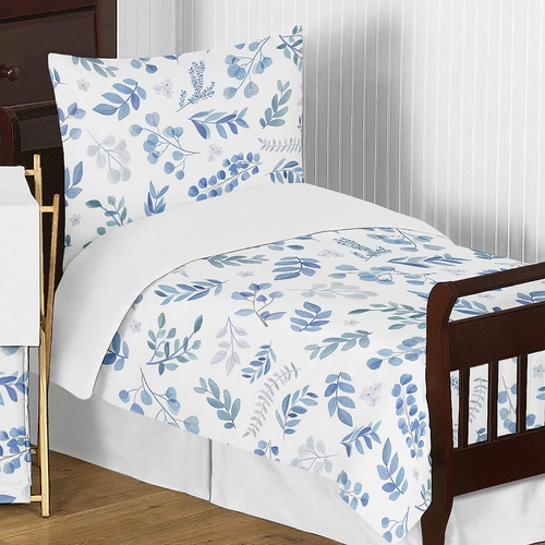 Botanical Blue Collection Toddler Bedding - alt image 4