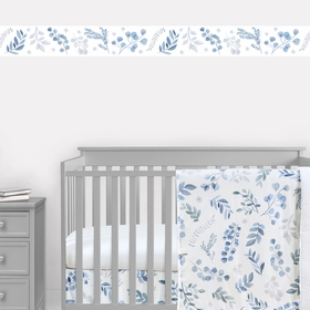 Botanical Blue Collection Wallpaper Border