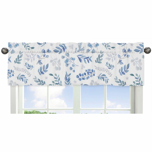 Botanical Blue Collection Window Valance