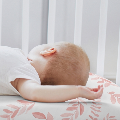 Botanical Blush Pink Collection 2 Pack Baby Bassinet Fitted Sheets - alt image 2