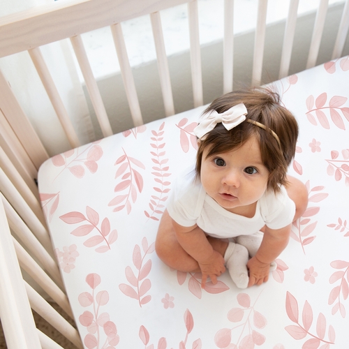 Botanical Blush Pink Collection 2 Pack Crib Sheets - alt image 4