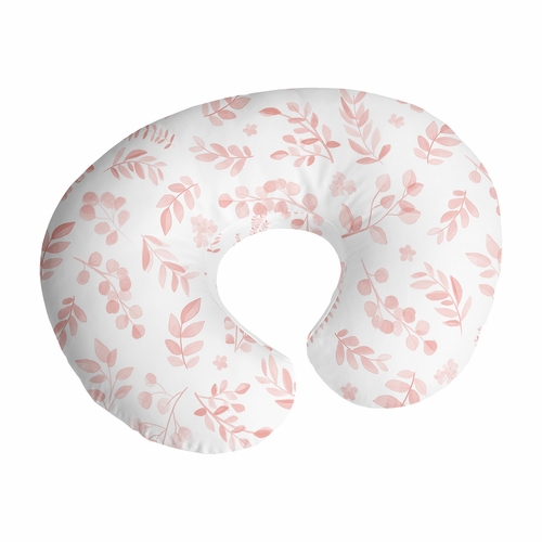 Botanical Blush Pink Collection Nursing Breastfeeding Pillow Cover