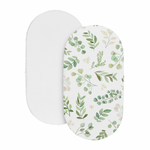Botanical Collection 2 Pack Baby Bassinet Fitted Sheets - alt image 1