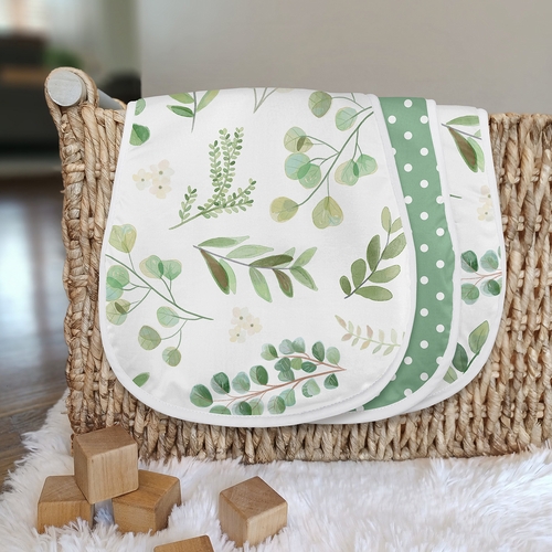 Botanical Collection Absorbent Burp Cloths - 3 Pack Set - alt image 2