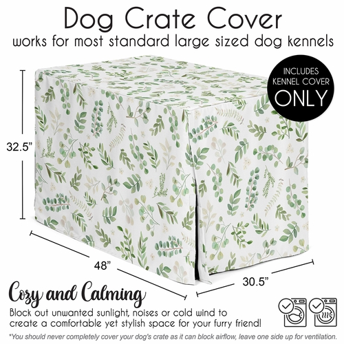 Botanical Collection Dog Crate Kennel Cover 48in. - alt image 4