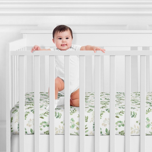 Botanical Collection Jersey Knit Crib Sheet - alt image 1