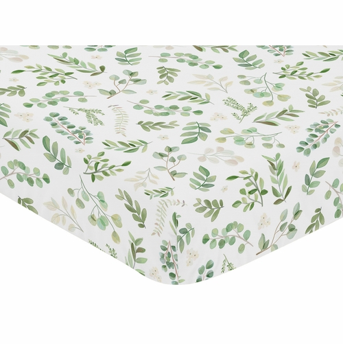 Botanical Collection Jersey Knit Crib Sheet - alt image 2