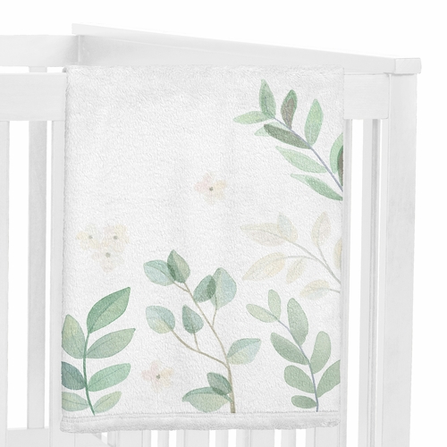 Botanical Collection Monthly Milestone Baby Blanket - alt image 2
