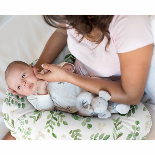 Botanical Collection Nursing Breastfeeding Pillow Cover - alt image 1