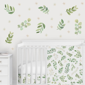 Botanical Collection Peel and Stick Wall Decal Stickers - Set of 4 Sheets