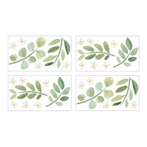 Botanical Collection Peel and Stick Wall Decal Stickers - Set of 4 Sheets - alt image 1