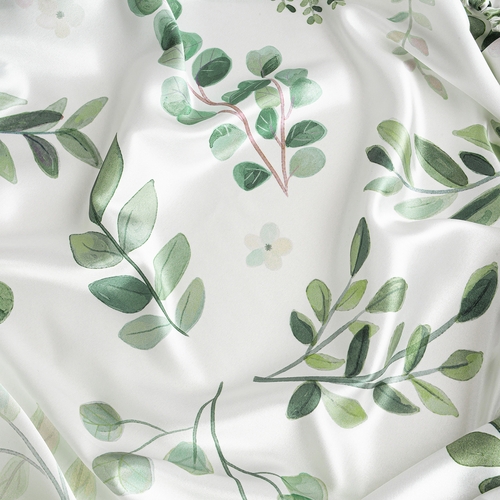 Botanical Collection Satin Fitted Crib Sheet - alt image 1