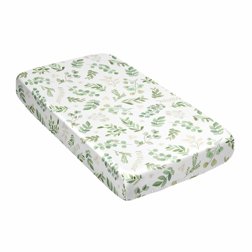 Botanical Collection Satin Fitted Crib Sheet - alt image 2