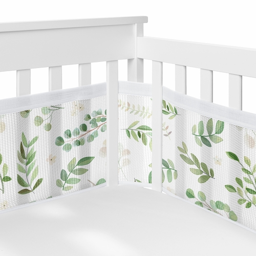 Botanical Collection Sweet Jojo Designs 6 Piece Crib Bedding + BreathableBaby Breathable Mesh Liner - alt image 2
