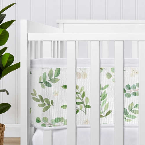 Botanical Collection Sweet Jojo Designs + BreathableBaby Breathable Mini Mesh Crib Liner Anti Bumper Pad - alt image 2