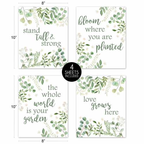 Botanical Collection Wall Art Prints - Set of 4 - alt image 4