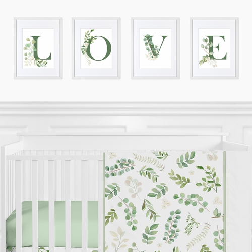 Botanical Collection Wall Art Prints - Set of 4 - Love - alt image 1