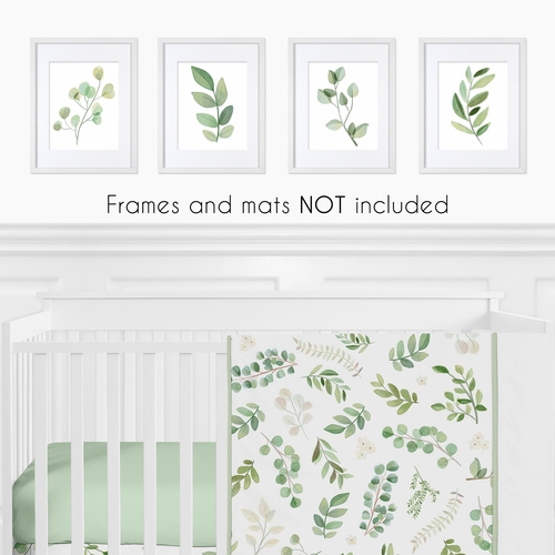 Botanical Collection Wall Art Prints - Set of 4 - Single Flower - alt image 1