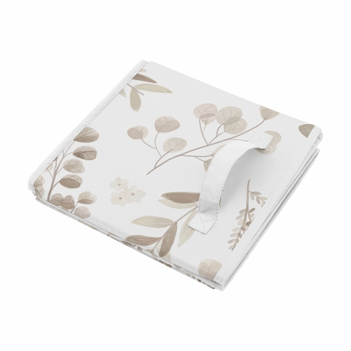 Botanical Leaf Linen Collection Foldable Fabric Storage Bins - alt image 3