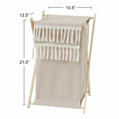 Botanical Leaf Linen Collection Hamper - alt image 2