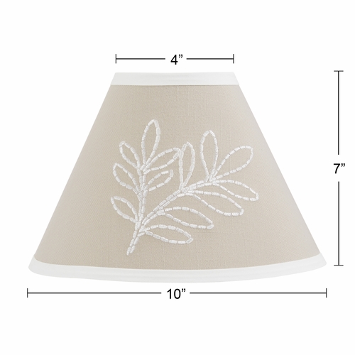 Botanical Leaf Linen Collection Lamp Shade - alt image 1