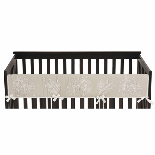 Botanical Leaf Linen Collection Long Rail Guard Cover