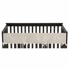 Botanical Leaf Linen Collection Long Rail Guard Cover