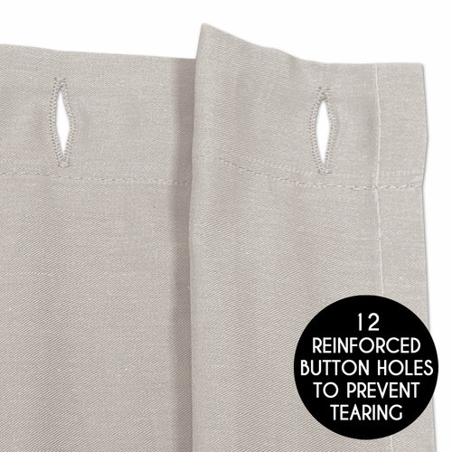 Botanical Leaf Linen Collection Shower Curtain - alt image 3