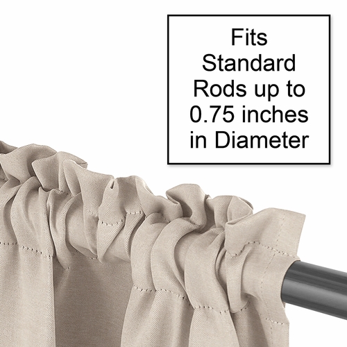 Botanical Leaf Linen Collection Window Panels - Set of 2 - alt image 3