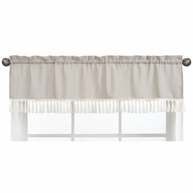 Botanical Leaf Linen Collection Window Valance