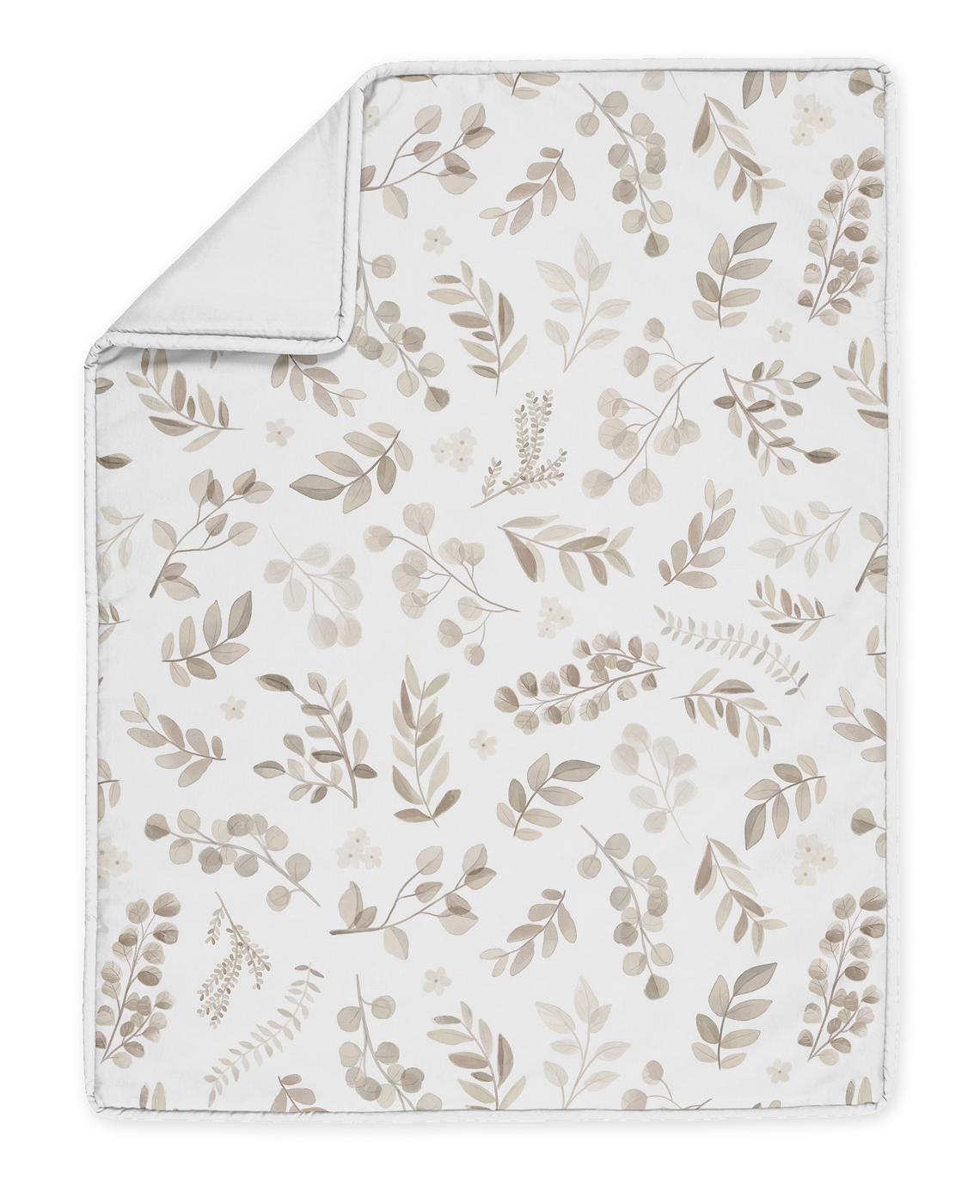 Botanical Taupe Collection 5 Piece Crib Bedding