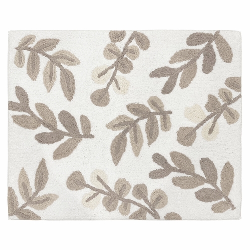 Botanical Taupe Collection Accent Floor Rug