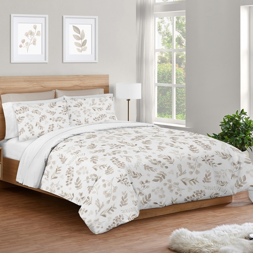 Botanical Taupe Collection Twin Bedding