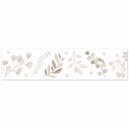 Botanical Taupe Collection Wallpaper Border - alt image 1