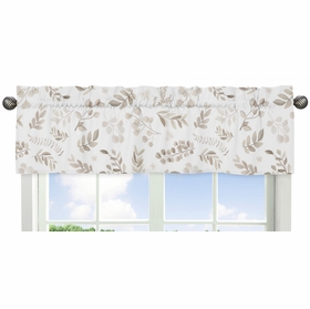 Botanical Taupe Collection Window Valance